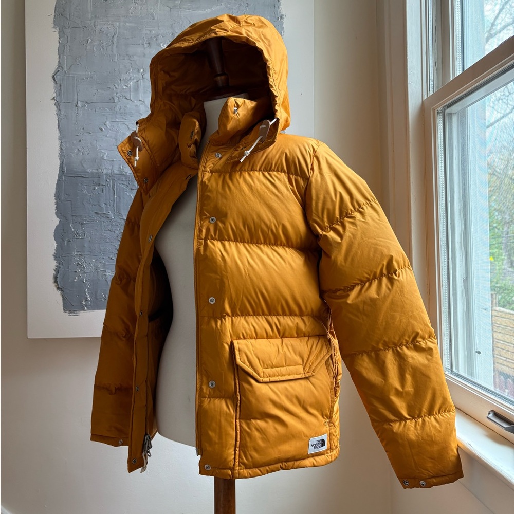 The North Face Down Sierra Hooded Parka Women's S Mens XXS Citrine Yellow